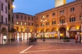 The Piazza dei Signori and Palace of PodestÃÂ  in Treviso. Italy.